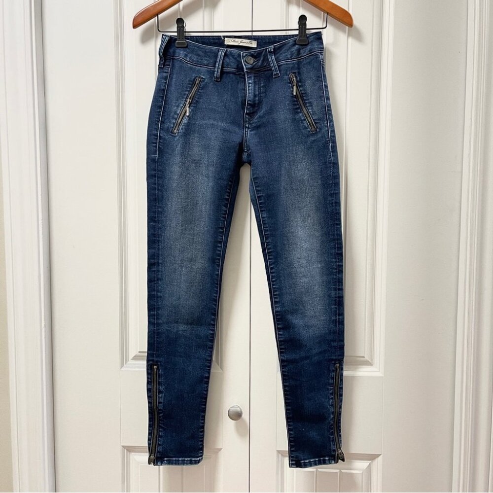 Mavi Carlotta Zipper Jeans Dark Blue - US 25